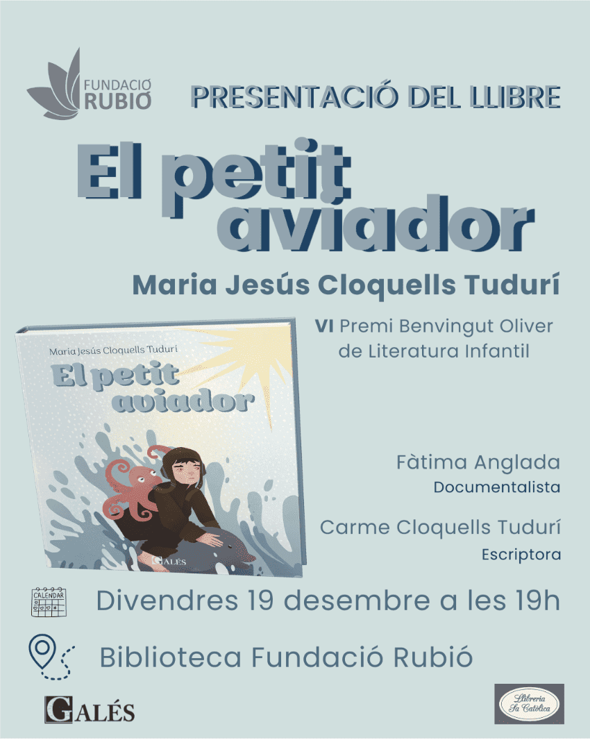 Presentació del llibre "El petit aviador" a Barcelona